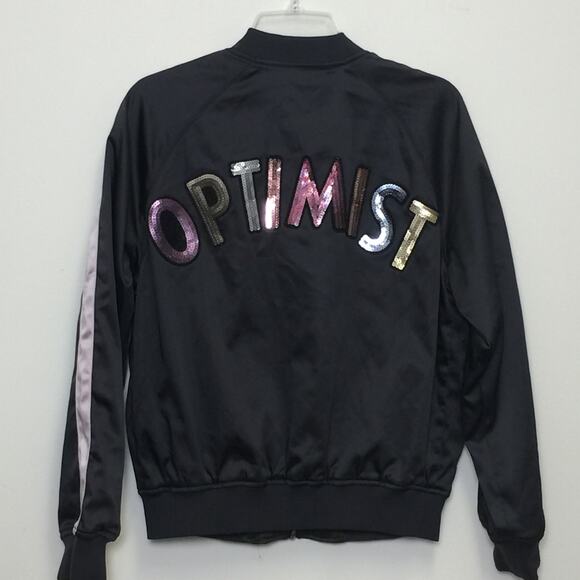 Express x Karlie Kloss Collab Reversible Gray & Army Green Bomber Jacket Small - Picture 1 of 9